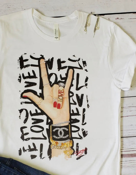 T-shirts Love Peace
